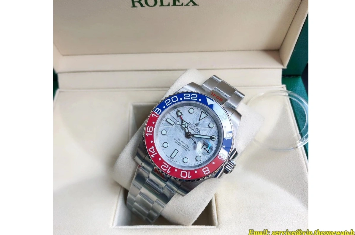 GDF GMT Master 40mm II Cer Blue SS Red Meteorite SS MY8215 Oys 1219